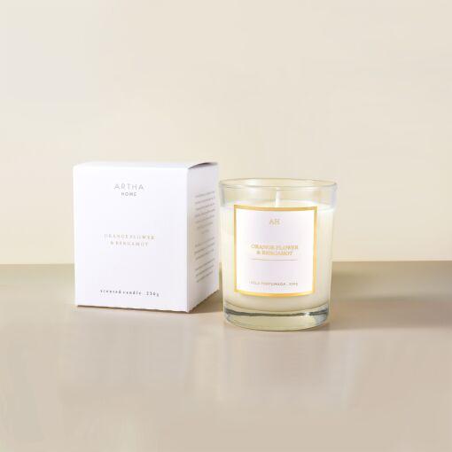 VELA SCENTED CANDLES 230g - Orange Flower e Bergamot